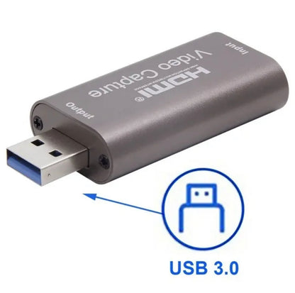 Video Capture Card HDMI To USB 3.0 Audio Video Capture Recording Cards 1080p / 4k Record Grabber 60fps Content Live Broadcasting Video Conference