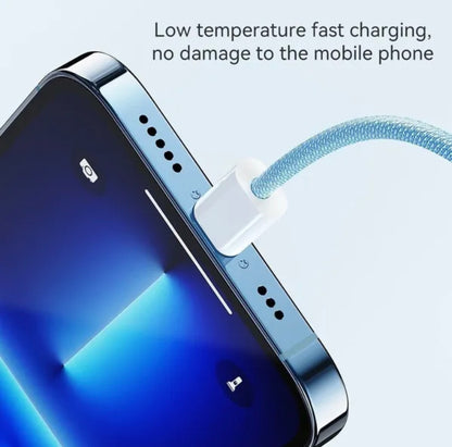USB-C to Lightning Fast Charge Cable 1.5m | PD 20W | Nylon Braided | iPhone iPad iMac MacBook | 5 Colours