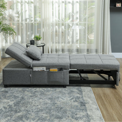 Four-In-One Single Sleeper Chair - Light Grey