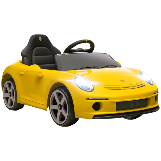 AIYAPLAY Kids Electric Car, 12V Licensed RUF GT Ride on Car with Suspension, Remote Control, Music for 3-5 Years