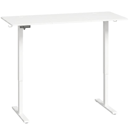 Electric Standing Desk | Black & White Height Adjustable Sit-Stand Desk 72–118cm with LED Memory