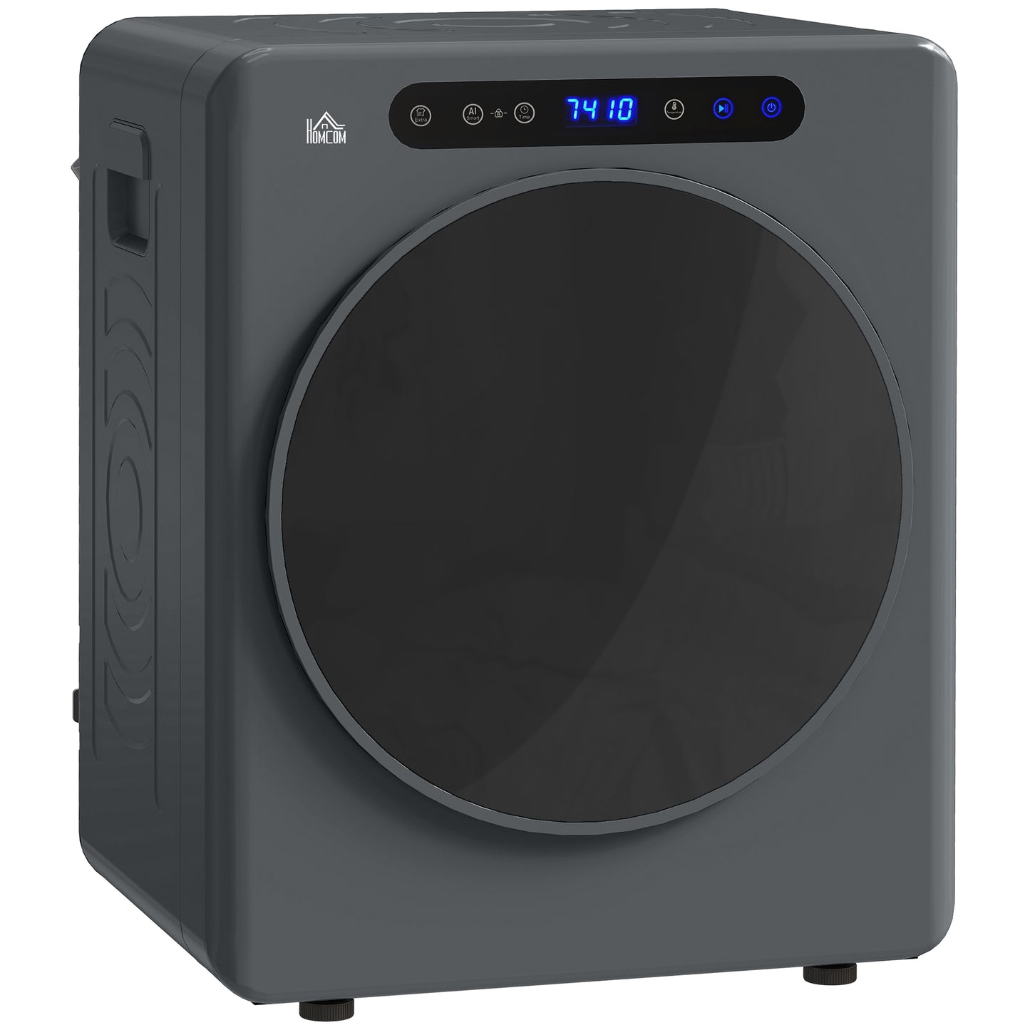 4kg Compact 40-60℃ Portable Small Space Tumble Dryer - Grey