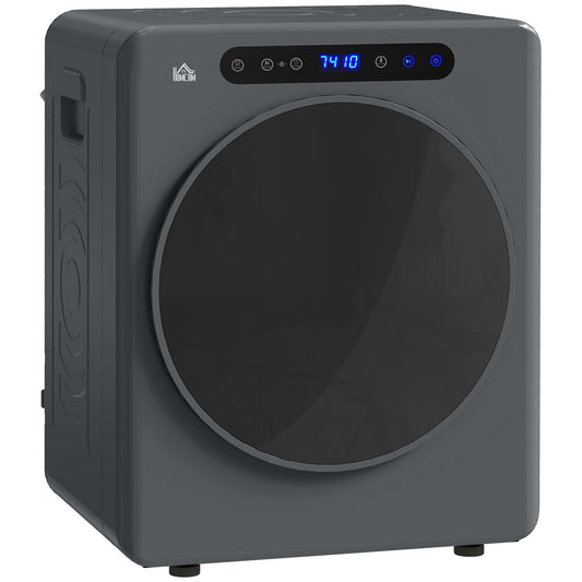 4kg Compact 40-60℃ Portable Small Space Tumble Dryer - Grey