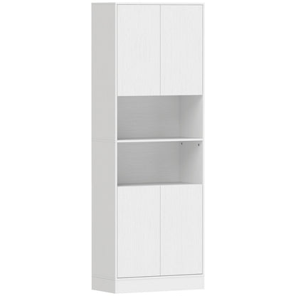 Kitchen Pantry Cabinet | 170cm Freestanding Storage Cupboard with Soft-Close Doors, 2 Colours