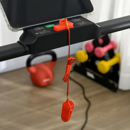 Foldable Walking Treadmill, with LED Display and Wheels, for Home, Office & Fitness Studio, Orange / Blue