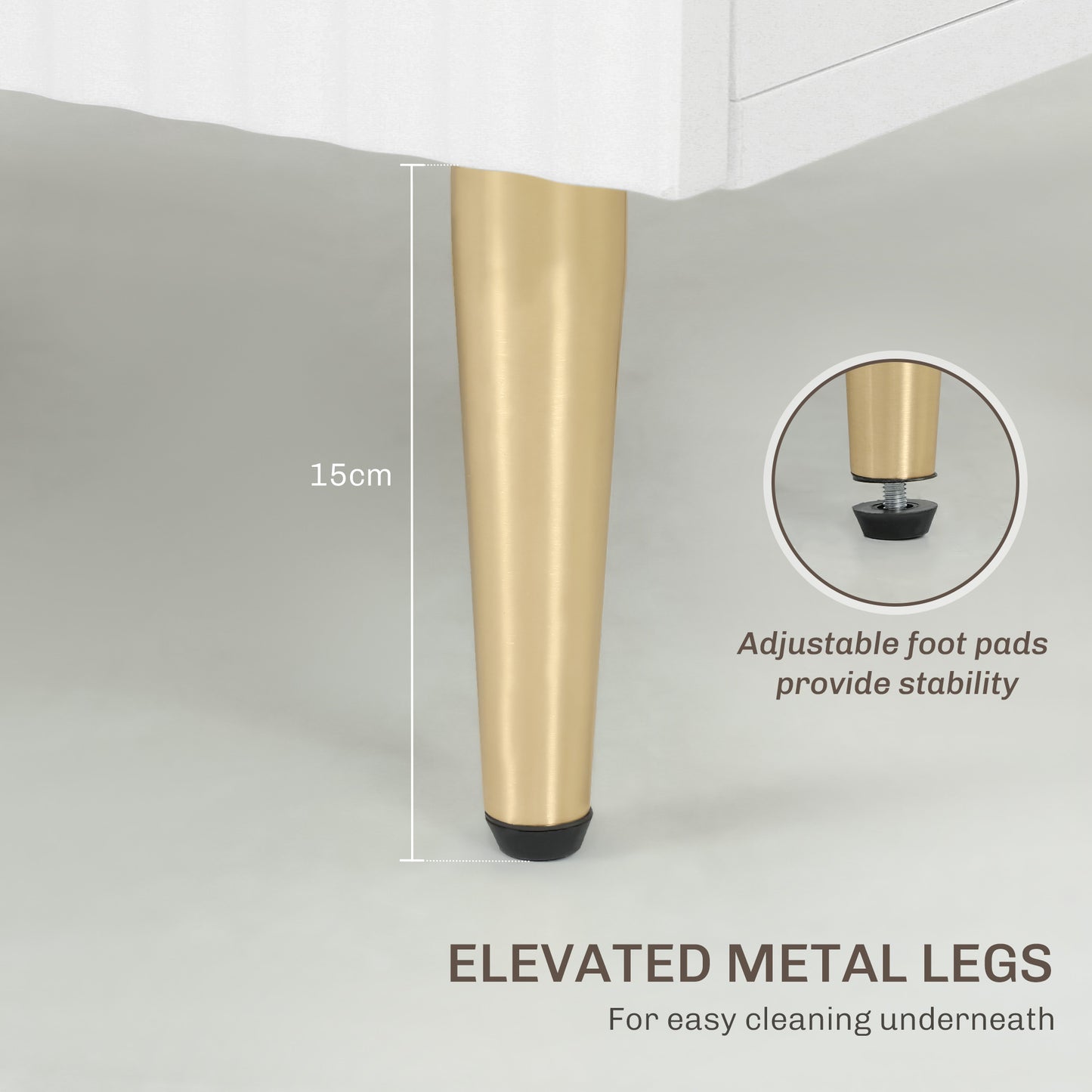 Adjustable Shelf Sideboard Cabinet - White