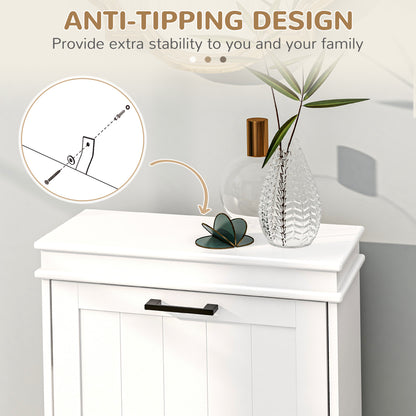 Two-Drawer Minimalistic Shoe Storage Cabinet Cupboard Organiser Holder Rack, for 10 Shoes
