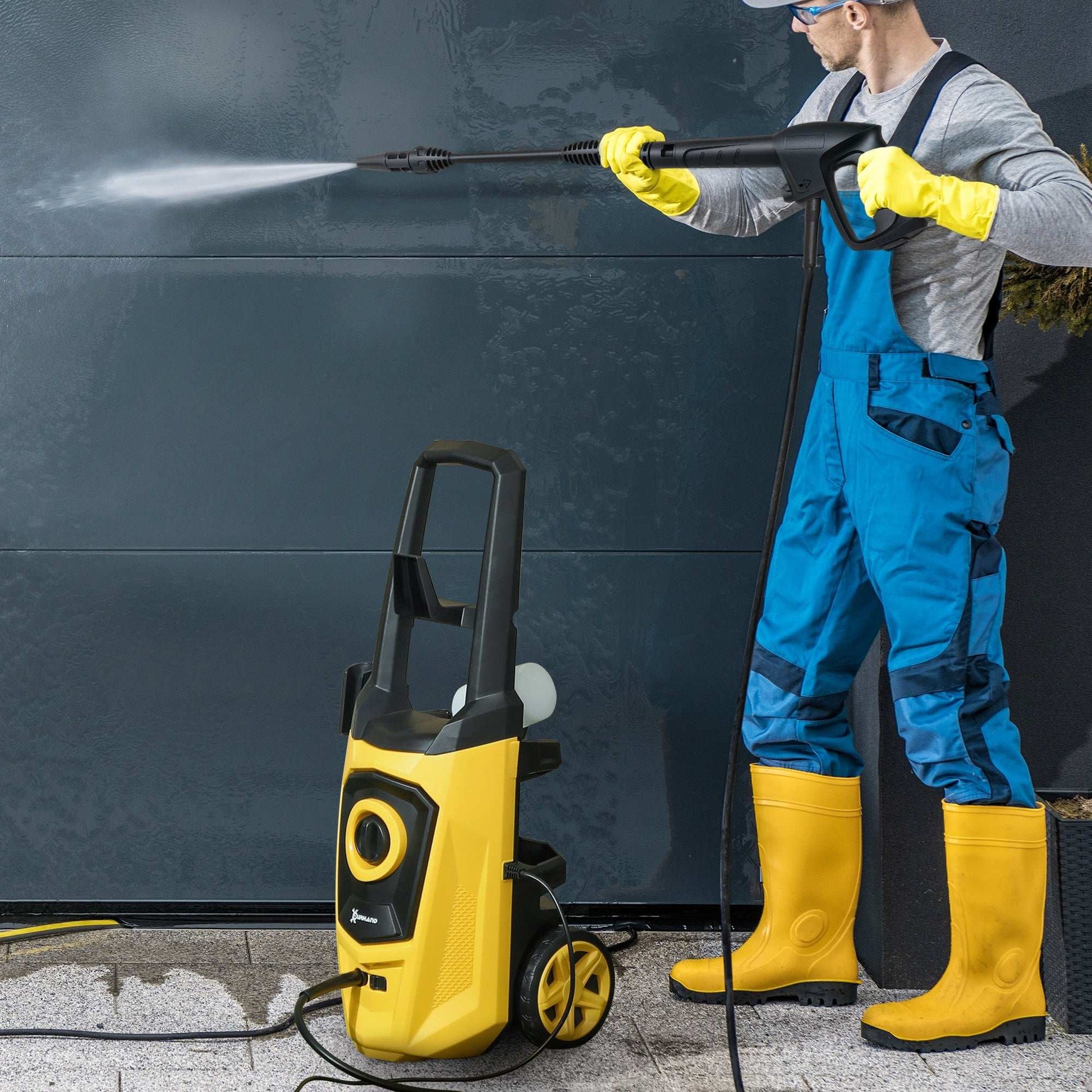 DURHAND 1800W High Pressure Washer, 150 Bar Pressure, 510 L/h Flow, High-Performance Portable Power Washer Jet Wash Cleaner with 6M Hose