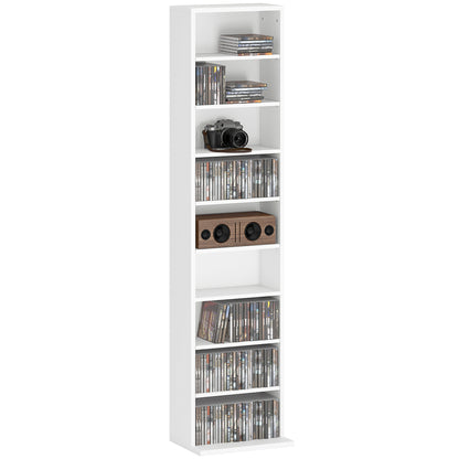 Homcom 260 Narrow CD Storage Unit - Grey / Black / White