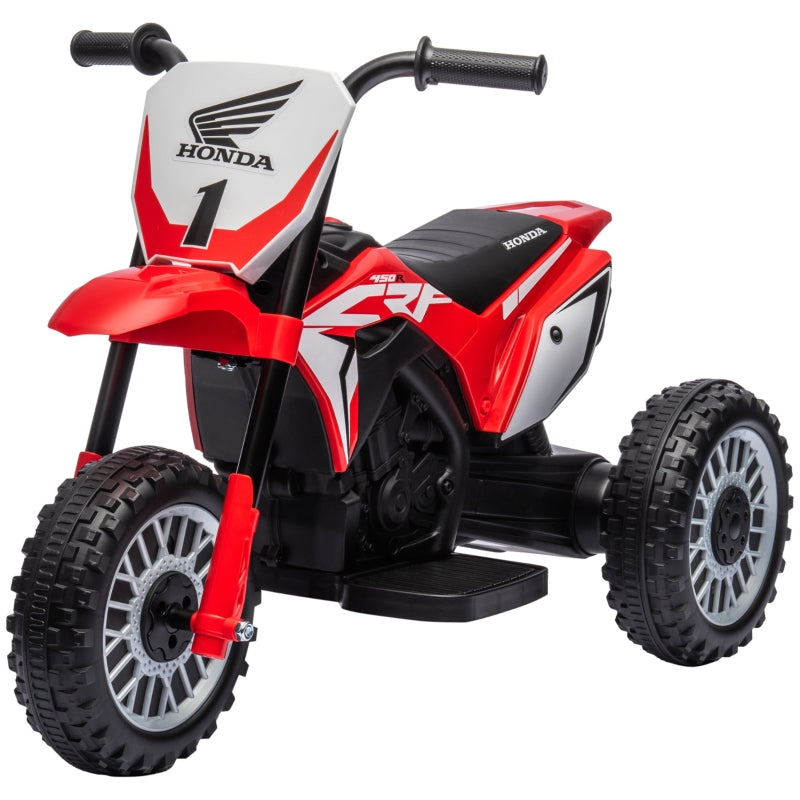 6V Kids Motorbike, Three-Wheel Kids Electric Bike with Horn, Startup Sound for Ages 18-36 Months