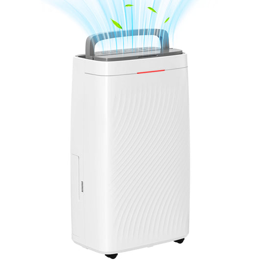 16L/Day Dehumidifier with Activated Carbon Air Filter, Continuous Drainage, 5.5L Water Tank, 24H Timer for Home Damp, Bedroom, Condensation,