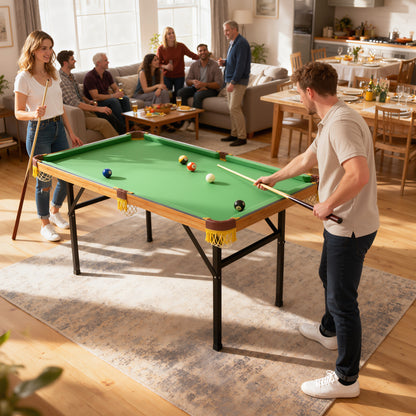 SPORTNOW 4FT Mini Folding Pool Billiards Table
