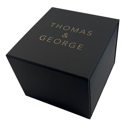 Thomas & George Norway Black Edition Automatic Skeleton Watch | 42mm Black Alloy Case & Open-Work Dial | Flexible Silicone Strap | Optional Luxury Box