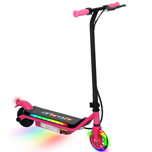 Electric Scooter for Kids Ages 6-14, with Dual Brakes, Flash Wheel and Colourful Light, Kids Electric Scooter E Scooter, Up to 12 KM/H & 10 KM