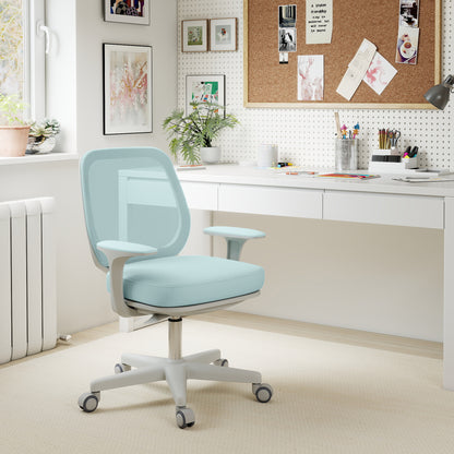 Mesh Back Office Chair | Height Adjustable 44–56cm | 120kg Capacity | Castor Wheels | Light Green