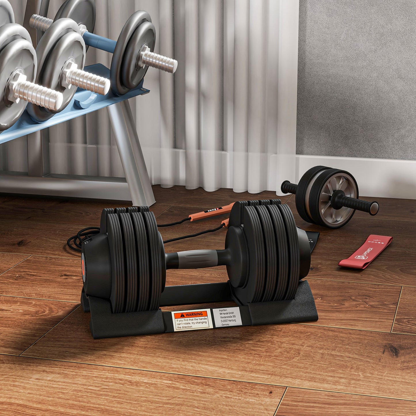 SPORTNOW Adjustable Dumbbells Set, 4-in-1 Weights Set with Storage Tray and Non-Slip Handle, 7KG 13KG 18KG 24KG