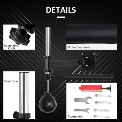 Wall Mount Height Adjustable Speed Bag Boxing, Height Adjustable Punching Bag, Training Kit