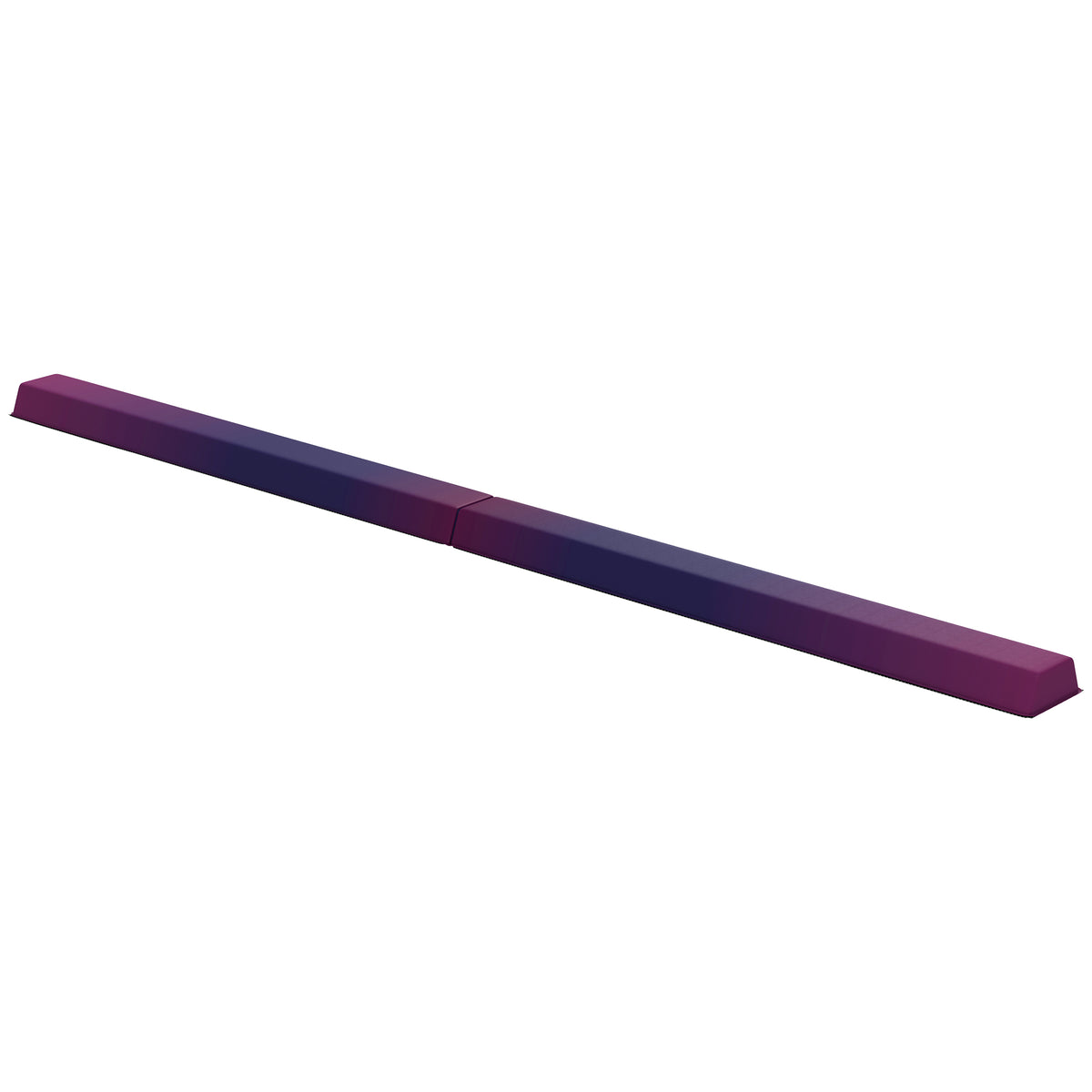SPORTNOW Folding Gymnastics Floor Balance Beam | Blue & Pink | 236x10cm | Folds to 120cm | EVA Foam Core | 10cm Top 15cm Anti-Slip Base | Hook & Loop | 80kg | Age 3+ | Home Gym