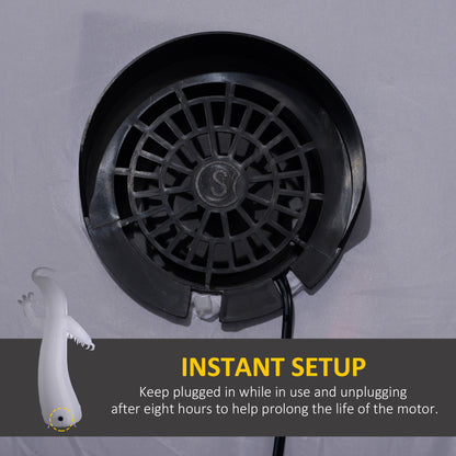 11.8FT Tall Halloween Inflatable Spooky Ghost, Blow Up Outdoor Halloween Decoration with Build-in LEDs and Rotating Light for Garden, Lawn, Party