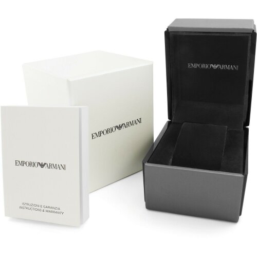 Emporio Armani AR2448 Silver Blue & Navy Wristwatch For Men