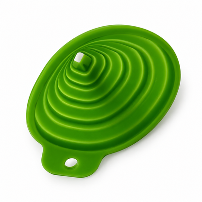 Mini funnel angled folded view
