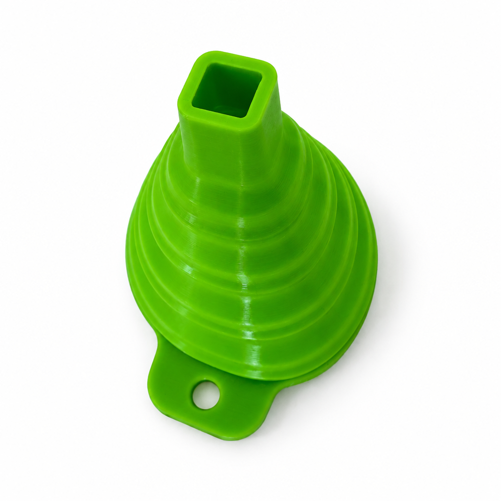 Mini funnel square outlet detail