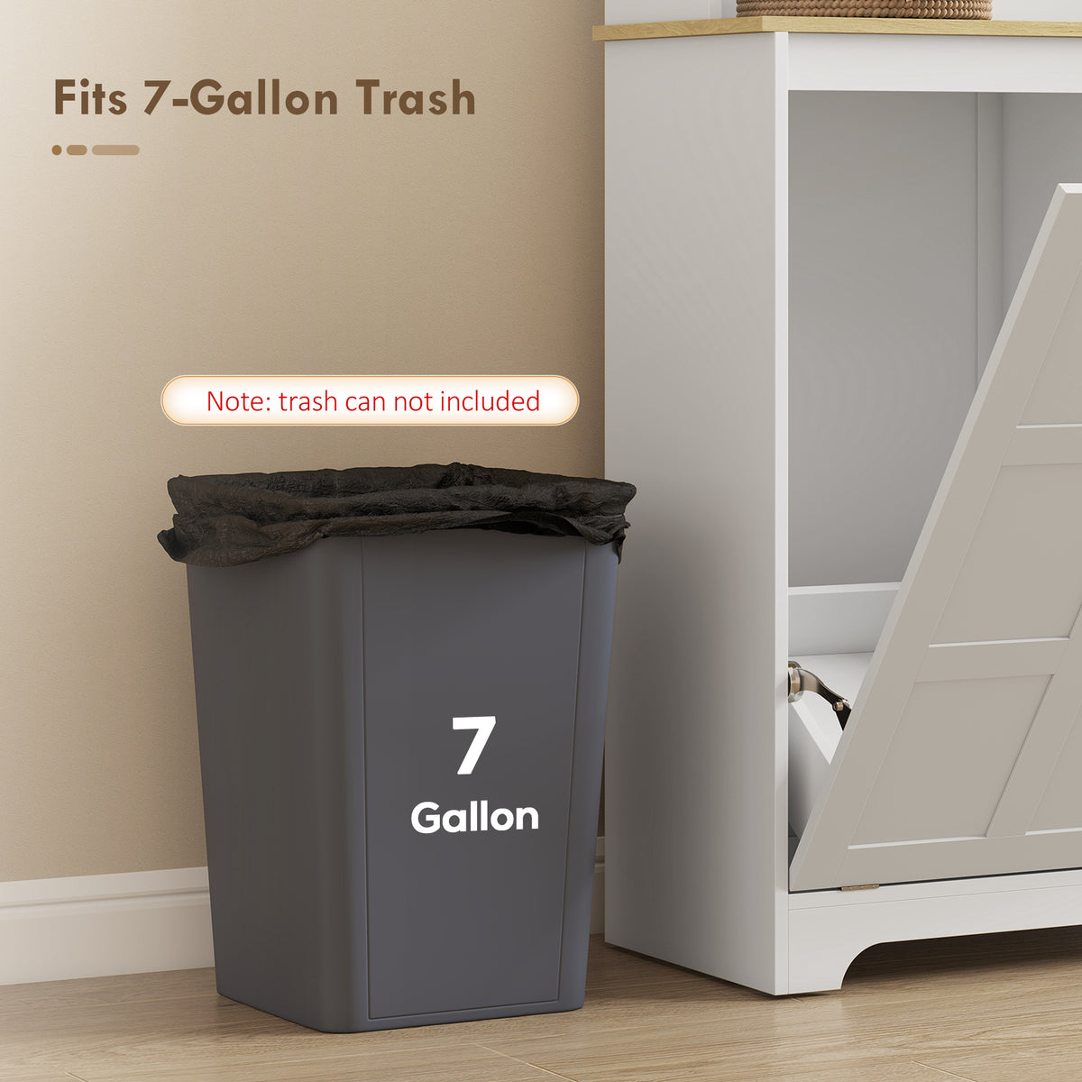 175cm Tall Kitchen Cabinet | Bin Cabinet | Acrylic Doors | 3 AC Outlets | Adjustable Shelves | 141kg | 100x35x175cm | White
