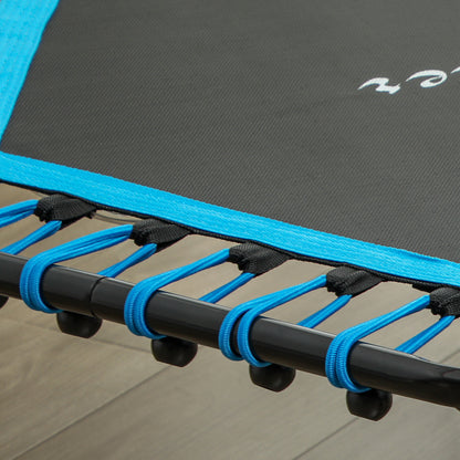 Adult Fitness Rebounder Trampoline | 45" | Bungee Cord | 12-Colour LED & Remote | 3-Height Adjustable Handle | 100kg | Blue