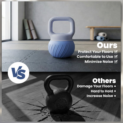 SPORTNOW Soft Kettlebell, 10kg Kettle Bell with Anti-Slip Grip for Home Gym Weight Lifting and Strength Training