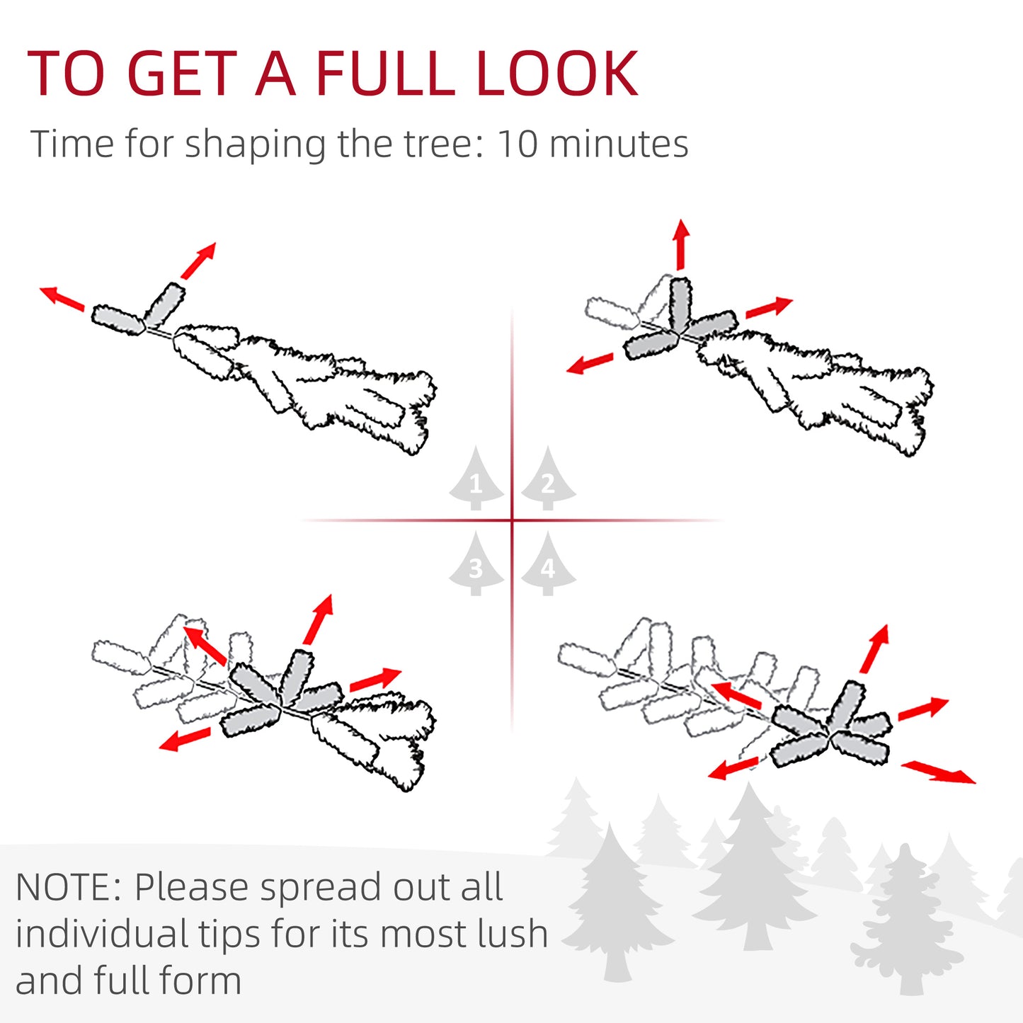 5ft Prelit Snow Flocked Artificial Christmas Tree with Warm White LED Light and 931 Tips, Metal Base, Snowy Realistic Xmas Tree