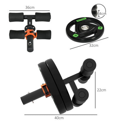 Tib Bar with 2 x 10kg Olympic Weight Plates, Tibialis Trainer Calf Raise Machine For Home, Gym, Lifting And Strength Training