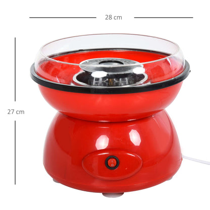 450W Electric Candyfloss Machine Kit Non-Stick Plates Fairground Fun Children Adult Party Gift Home Sweet Metal Body w/ Accessories