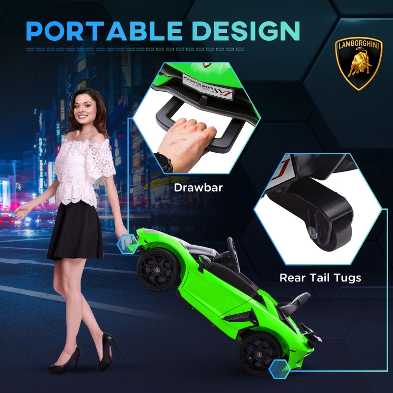 Lamborghini Licensed 12V Kids Electric Car With  Butterfly Doors, Music Horn Suspension And Remote