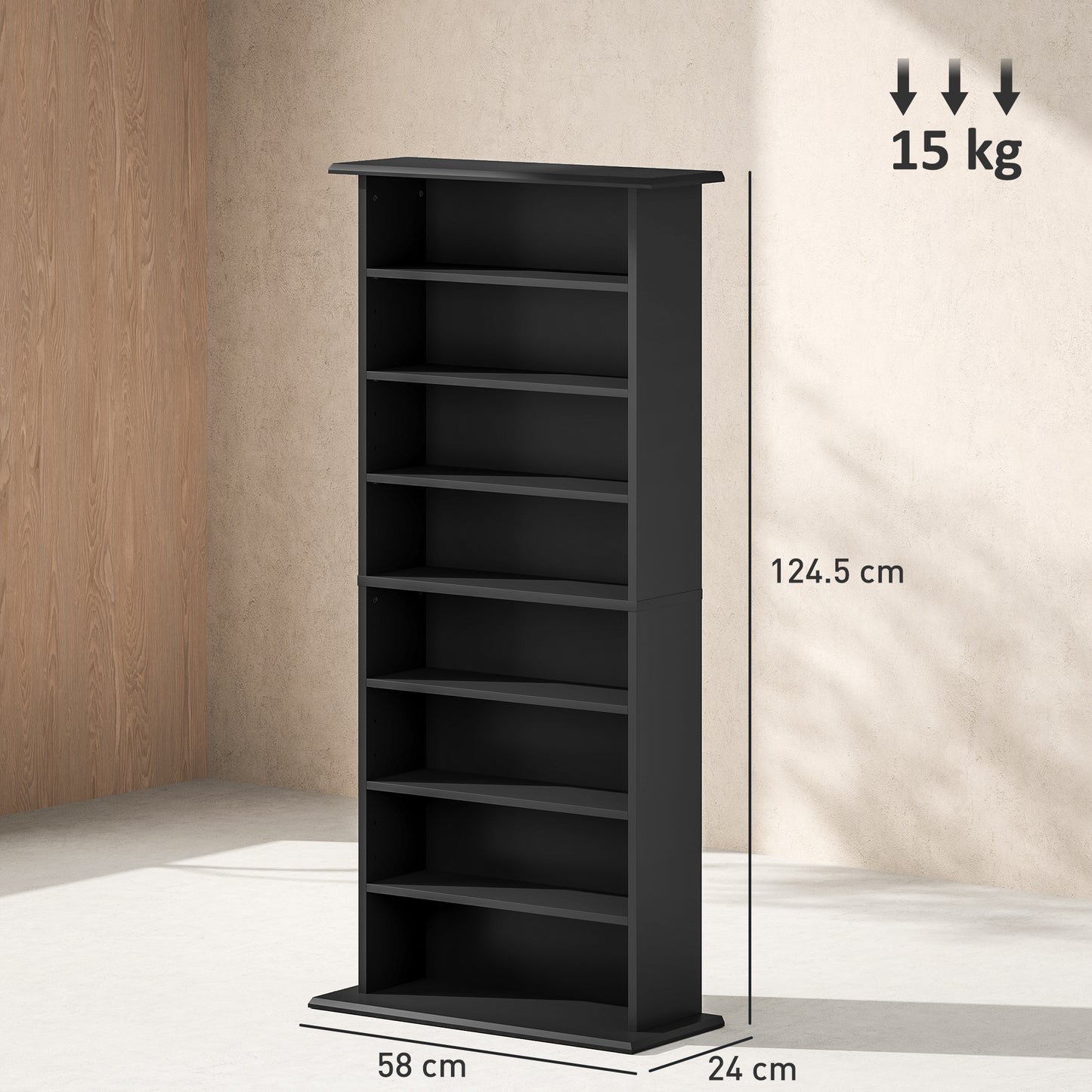 360 CD Storage Unit - Black