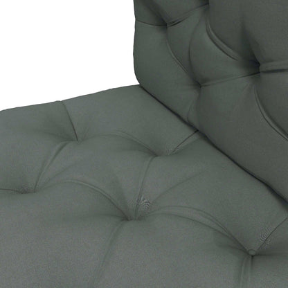 Outsunny 4-Piece Pallet Seat Cushions Back Pillows Replacement, Patio Chair Cushions Set for Indoor Outdoor, Light Grey