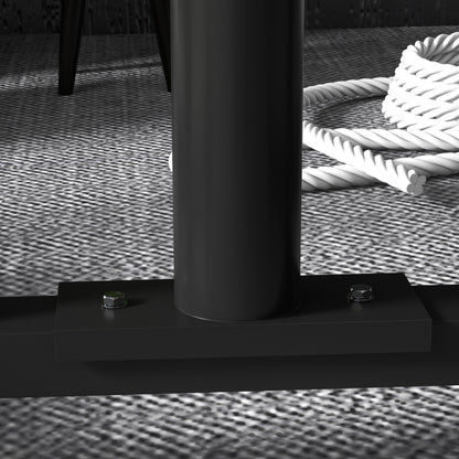 SPORTNOW Weight Rack for Olympic Weight Plate, 3 Tier Weight Tree for 2 inch Plates and Bars, Weight Organizer Stand with 4 Transport Wheels and Clamps for Home Gym, Black