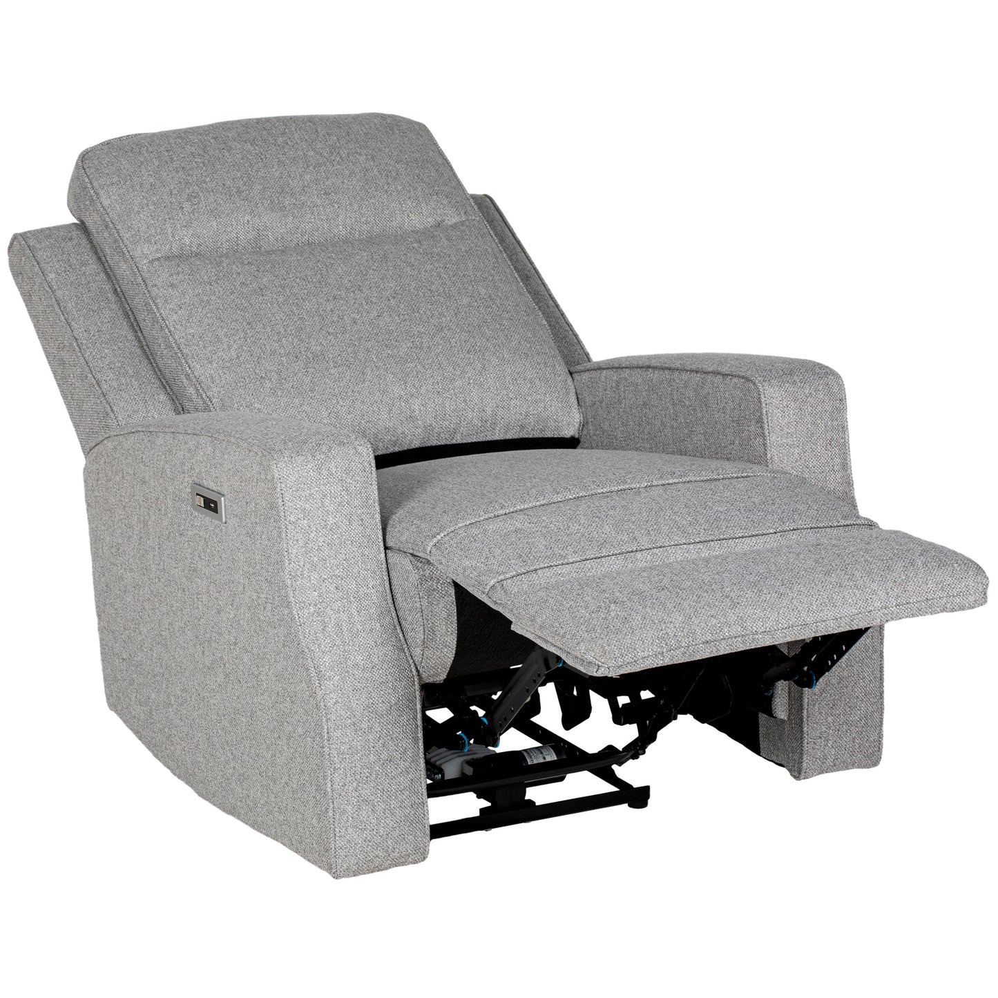 Electric Recliner Armchair, Recliner Chair with Adjustable Leg Rest, USB Port, Grey