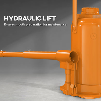 12 Tonne Hydraulic Bottle Jack with 19-37 cm Lifting Range, Heavy Duty Portable Compact Car Jack Lift with Saddle, Pickup, Truck, Auto Repair Maintenance
