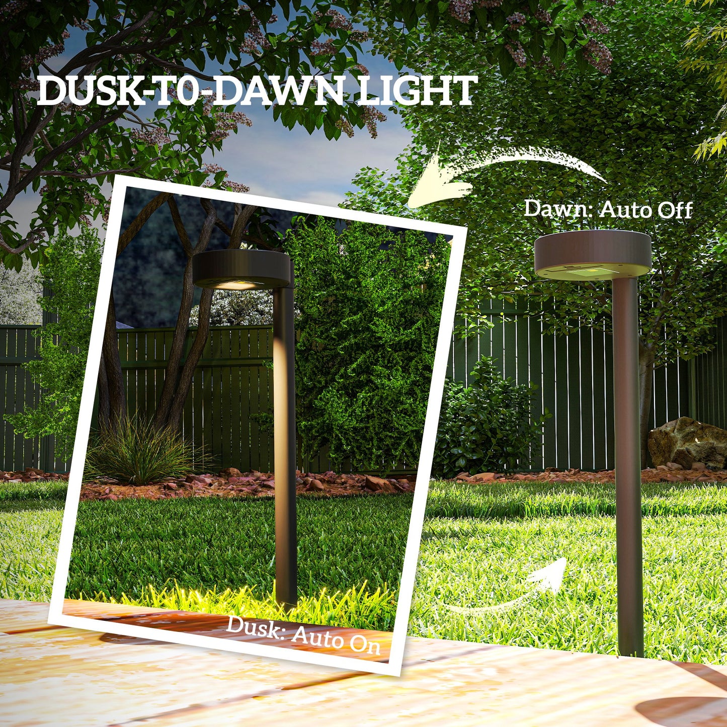 Solar Lights Outdoor Garden Stake 8 Pack Pathway Lighting, Solar Stake Lights W/ Auto On/Off LED, IP44 Waterproof for Path, Patio and Landscape