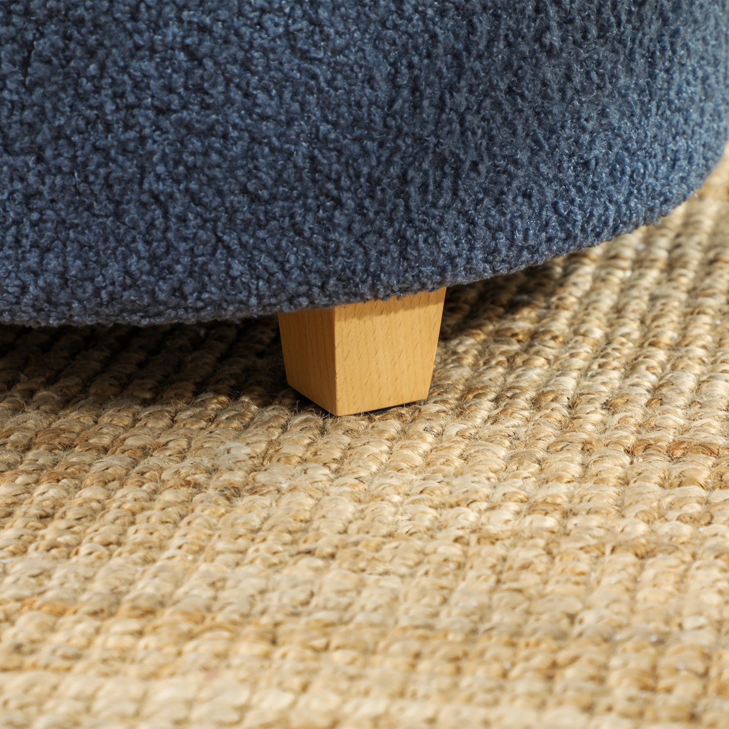 31.8L Teddy Fleece Storage Ottoman - Blue