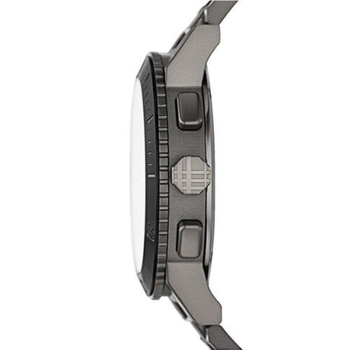 Burberry Chronograph Gunmetal Dial Grey Ion-plated Stainless Steel Men's Wrist Watch BU9381