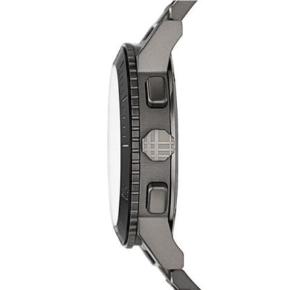 Burberry Chronograph Gunmetal Dial Grey Ion-plated Stainless Steel Men's Wrist Watch BU9381