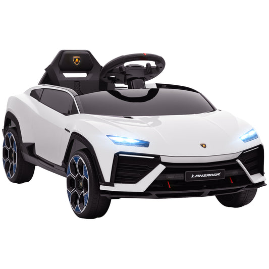 AIYAPLAY 12V Licensed Lamborghini Electric Cars for Kids, Ride On Car with Remote Control for 3-6 Years Old