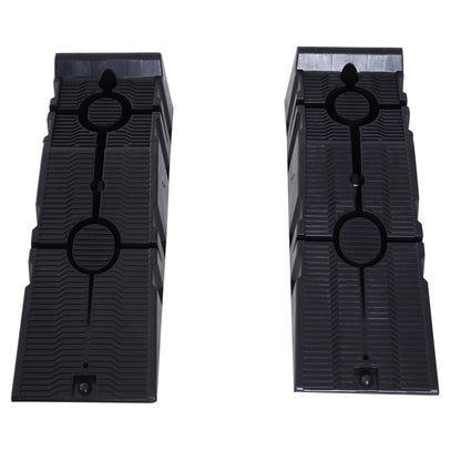 Durhand 1 Pair Heavy Duty 5 Ton Plastic Garage Workshop Car Service Ramps Lifting Automotive Vehicle Portable Low Clearance