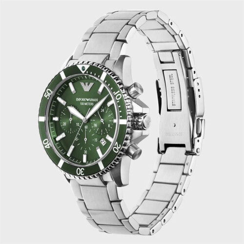 Emporio Armani Diver Chronograph  Green Men’s Wrist Watch AR11500