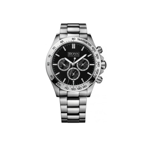 Hugo Boss Men's Ikon Chronograph Watch | Silver Dial | Steel Bracelet | 46mm | 10ATM | HB1512965