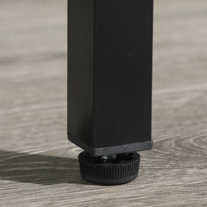 SPORTNOW 5ft Mini Table Tennis Table, Folding Ping Pong Table with Net and Aluminium Frame, Portable Ping Pong Game Set for Indoor Outdoor Use, Black