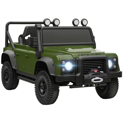 AIYAPLAY Kids Official Licensed Land Rover Defender 110 SVX Ride On Car with Remote Control, Music, Horn, 4 Spring Suspension Wheels, LED Lights for 3-5 Years Old