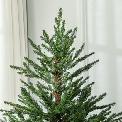 6ft Artificial Christmas Tree with 2380 Tips, Metal Base, Realistic, Easy to Assemble, Green