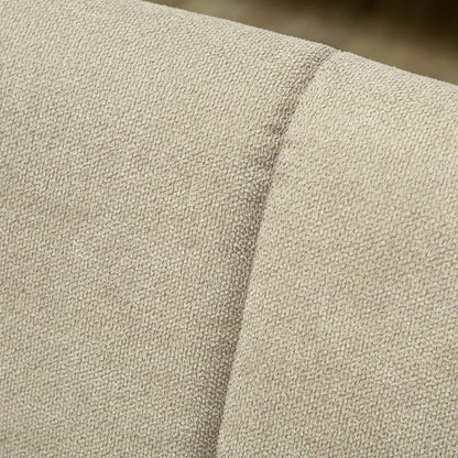 3 Seater Sofa, Modern Fabric Sofa Couch, Channel Tufted Upholstered Sofa Settee for Living Room, Guest Room, Bedroom, Home Office